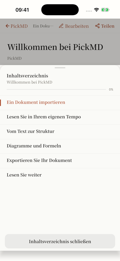 PickMD · Inhalt