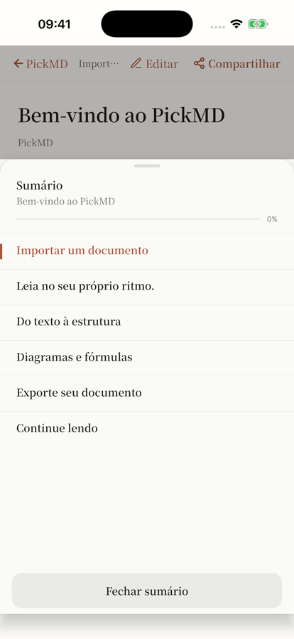 PickMD · Índice