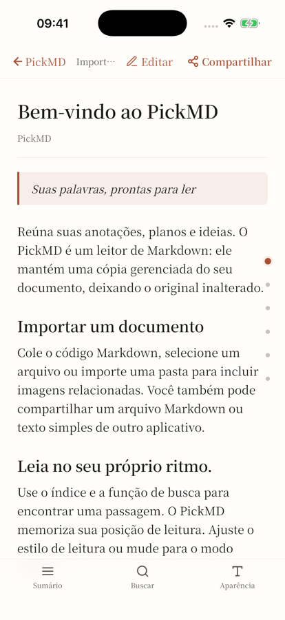 PickMD · Leitura